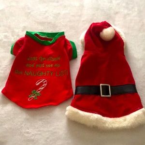 Santa Suit and Naughty Shirt